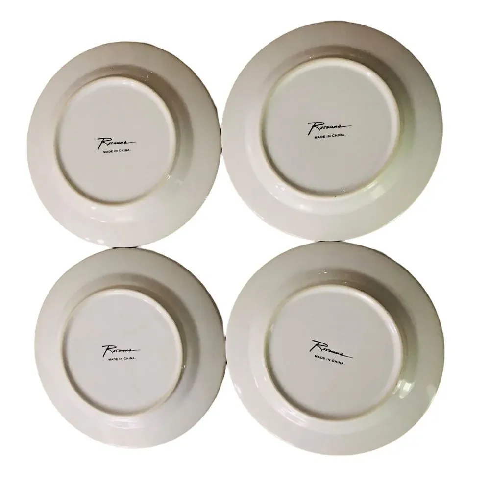Fashion Dessert Plates 8 inches by Rosanna Set/4